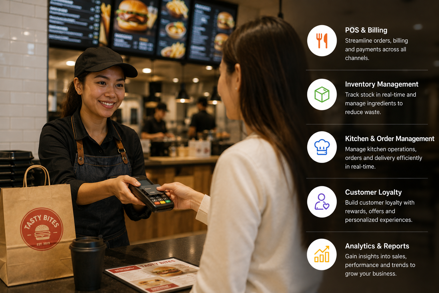 Restaurant technology and POS ordering platform